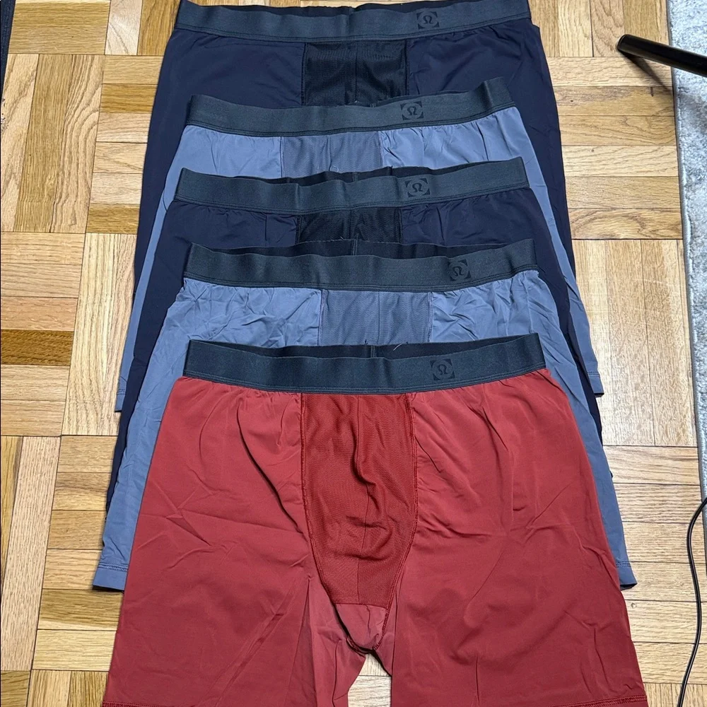 lululemon athletica Boxer Briefs Pack in Red, Navy, and Gray